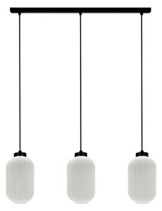 Lampa wisząca z trzema kloszami biała L6-D45