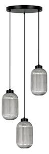 Wisząca lampa z długimi kloszami grafitowa N1-S00