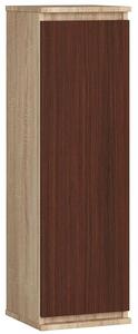 Szafka wisząca do salonu dąb sonoma + wenge T7-L34