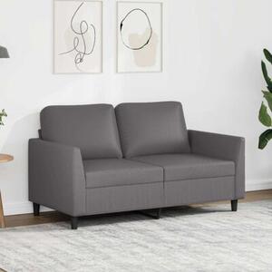 Sofa, 2-osobowa szary, 120 cm, sztuczna skÃ³ra
