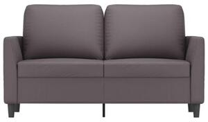 Sofa, 2-osobowa szary, 120 cm, sztuczna skÃ³ra