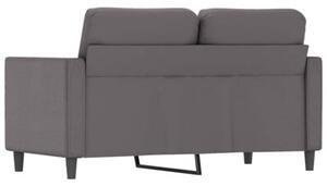 Sofa, 2-osobowa szary, 120 cm, sztuczna skÃ³ra