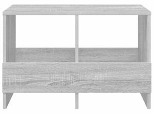 Ławka z miejscem na gazety w stylu minimalistycznym, szara sonoma