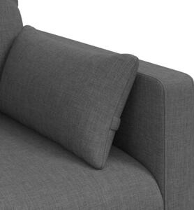 Nowoczesna ergonomiczna sofa ciemnoszara z metalowÄ ramÄ i moduÅowÄ konstrukcjÄ