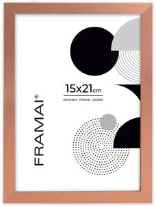 Ramka na zdjęcia 15x21 cm rama MDF ramki do zdjęć 21x15 cm kolor miedziany FRAMAI®