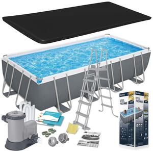 Basen ogrodowy stelażowy 549x274x122cm Bestway 12w1 zestaw