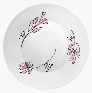 Komplet talerzy głębokich Fiore Rosa, 2 elem