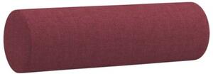 Sofa 2-osobowa z poduszkami, winna czerwieÅ, 140 cm, tkanina