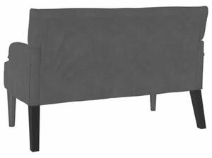 Sofa chesterfield aksamitna elegancja w kolorze czarnym 2-osobowa