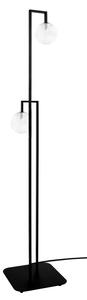 Stojąca lampa czarno-transparentna T1-B87