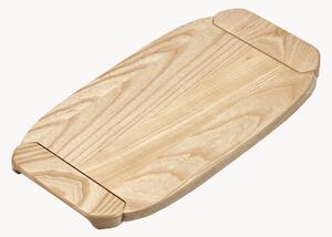 Ręcznie wykonana taca do serwowania z drewna jesionowego Dune