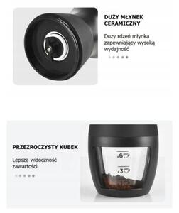 Ręczny Młynek Do Kawy Żarnowy Ceramiczne Żarno Precyzyjne Mielenie Ziaren