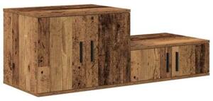 Szafka do przechowywania 2 szt. stare drewno 108 x 41 x 40 cm