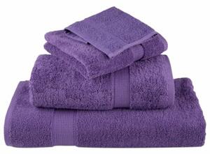 Ręczniki myjące premium solund 10 szt. fioletowe 30x30 cm 600 GSM