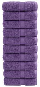 Ręczniki myjące premium solund 10 szt. fioletowe 30x30 cm 600 GSM