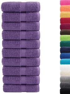 Ręczniki myjące premium solund 10 szt. fioletowe 30x30 cm 600 GSM
