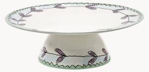 Patera z porcelany kostnej Midnight Flowers