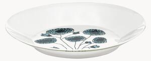 Komplet talerzy głębokich z porcelany kostnej Midnight Flowers, 2 elem