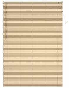 Żaluzja wenecka pvc jasnobrązowa 213 x 160 cm z drążkiem obrotowym i akcesoriami montażowymi