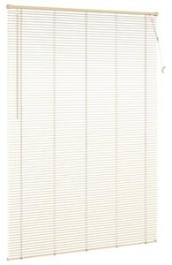 Żaluzja wenecka pvc jasnobrązowa 213 x 160 cm z drążkiem obrotowym i akcesoriami montażowymi