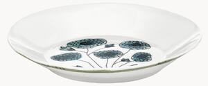 Komplet talerzy głębokich z porcelany kostnej Midnight Flowers, 2 elem