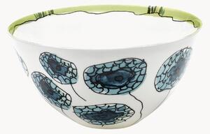 Komplet miseczek z porcelany kostnej Midnight Flowers, 2 elem