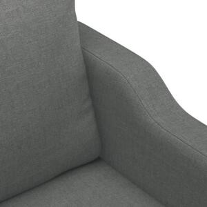 Sofa 3-osobowa, ciemnoszara, 180 cm, tapicerowana tkaninÄ