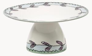 Patera z porcelany kostnej Midnight Flowers