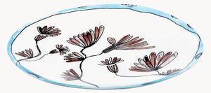 Półmisek z porcelany kostnej Midnight Flowers