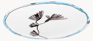 Komplet talerzy śniadaniowych z porcelany kostnej Midnight Flowers, 2 elem