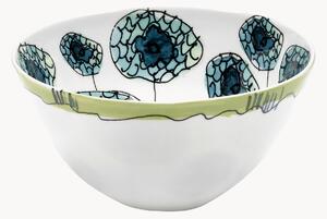 Komplet miseczek z porcelany kostnej Midnight Flowers, 2 elem