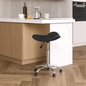 Czarny obrotowy regulowany taboret H0-Z98