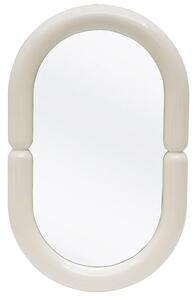 Białe lustro wiszące w stylu retro B0-S29