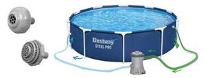 Basen stelażowy ogrodowy Bestway rodzinny z pompą 305x76 cm zestaw 9w1