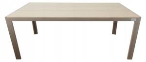 Zestaw mebli ogrodowych balkon stół Allen Pro 190x90 s + 8x krzesło Fuerte taupe