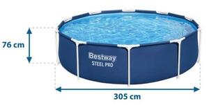 Basen stelażowy ogrodowy Bestway rodzinny z pompą 305x76 cm zestaw 9w1
