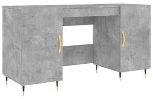 Biurko, szaroÅÄ betonu, 140x50x75 cm, materiaÅ drewnopochodny