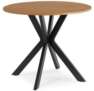 Nowoczesny stolik 80 cm dąb złoty + czarny E5-M26