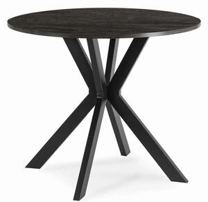 Okrągły stolik nowoczesny czarny 80cm N8-B26