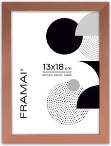Ramka na zdjęcia 13x18 cm rama MDF ramki do zdjęć 18x13 cm kolor miedziany FRAMAI®