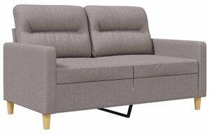 Sofa 2-osobowa, kolor taupe, 120 cm, tapicerowana tkaninÄ