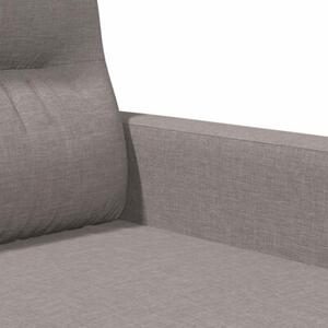 Sofa 2-osobowa, kolor taupe, 120 cm, tapicerowana tkaninÄ
