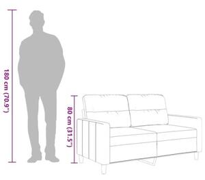 Sofa 2-osobowa, kolor taupe, 120 cm, tapicerowana tkaninÄ
