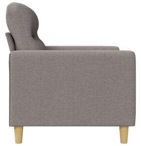 Sofa 2-osobowa, kolor taupe, 120 cm, tapicerowana tkaninÄ
