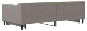 Sofa rozsuwana, kolor taupe, 100x200 cm, tkanina