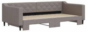 Sofa rozsuwana, kolor taupe, 100x200 cm, tkanina