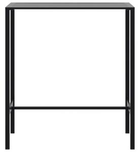 Stolik barowy, czarny, 100x50x110 cm, malowana proszkowo stal