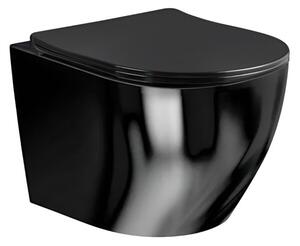 Miska WC HYDROSAN MIZU-BL-RIM-03 Owalny Czarny połysk
