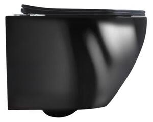 Miska WC HYDROSAN MIZU-BL-RIM-03 Owalny Czarny połysk