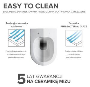 Miska WC HYDROSAN MIZU-BL-RIM-03 Owalny Czarny połysk